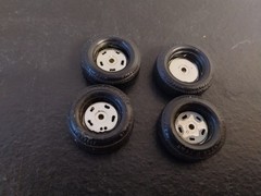 1/25 1960’s – 1970’s chevy Disc Brake RALLY WHEELS Tires CAMARO Chevelle Set
