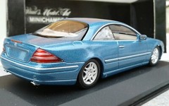 1/43 MINICHAMPS Mercedes CL500, 2d.coupe, marine blue, 1999, mint+++!