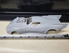 1/24 scale resin 3d printed C3 Corvette Blown Pro Mod drag body model slot car