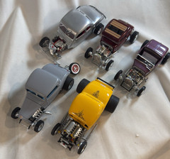 Lot of 5 Well Built Model Cars Junkyard – 1920s 1930s Custom Hot Rods, Revell