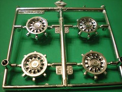 68 1968 Ford Mustang GT Cobra 1/25 Chrome Factory Stock Steel Rims Wheel Model