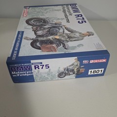 BMW R75 ERTL Model 1:9 Scale 1801 Motorcycle Feldgendarme German Military Police