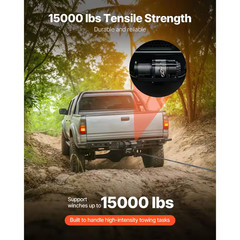 Winch Mount, 15000 Lbs. / 6803 Kg Load Capacity, Trailer Hitch Winch Mount with