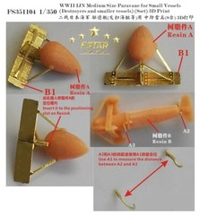 Five Star FS1104 1/350 WWII IJN Medium Size Paravane for Small Vessels