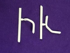 79 Pontiac Firebird RADIATOR HOSES from MPC 1:16 Model Kit 1979 Trans Am