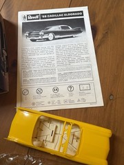 Revell ‘59 Cadillac Eldorado Convertible Plastic Model NIOB 1/32 (1985) Yellow