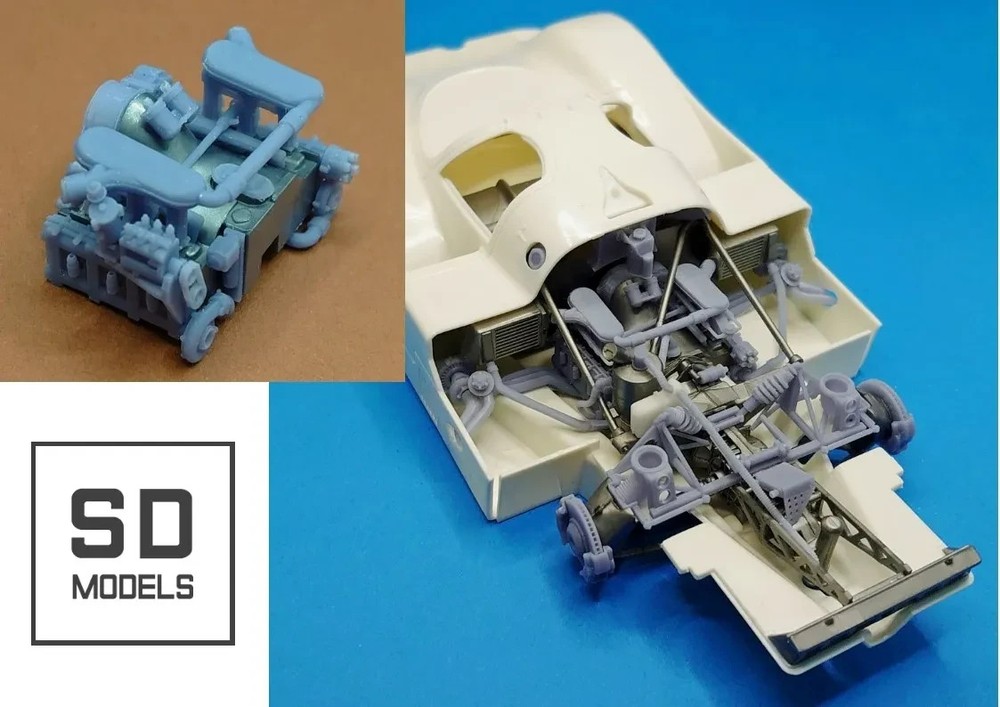 SD MODEL 1/24 3D Printed Parts Porsche 956 Additional Parts for Privateer 17113