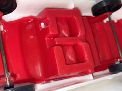 1964 Ford (sort of) Police 2door Hardtop 1/25 GAY TOYS Red/White Plastic Coaster