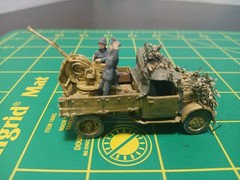 Africa Corps 1/72 1/87 ? Army Tank Trucks Built Model WW II German Tan Tracked