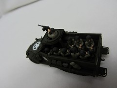 ROCO MINITANKS DBGM #278/280 US Army WWII M3 Halftrack w Crew