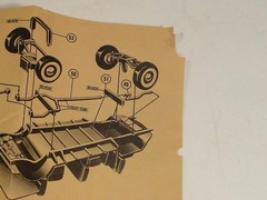 1958 Revell Volkswagen Micro Bus Model H-1228 Original Assembly Instructions