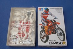 Tamiya Honda CR450R Motocrosser Dirt Bike With Rider Model Kit 14018 #18