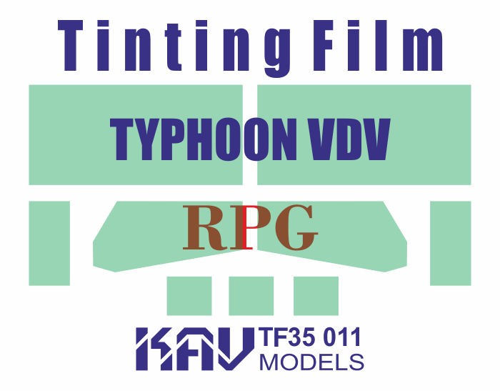 1:35 Window Tint Film for K4386 Typhoon VDV RPG MODEL 35019