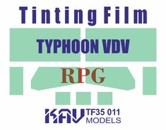 1:35 Window Tint Film for K4386 Typhoon VDV RPG MODEL 35019