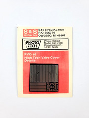 S&S Specialties 1/24 Scale Photo-Etched High Tech Valve Cover Details PVC-16