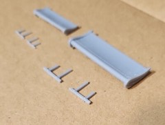 3D RESIN PRINTED 1EA 1/24 1/25 DUALLY OR DRAG TURBO WING WITH MOUNTS 60mm & 40mm