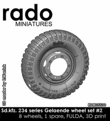 Rado Miniatures 1/35 Sd.Kfz. 234 Fulda Gealende Wheel Set #2