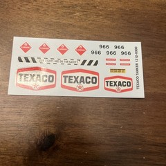 Vintage Monogram Snap Tite 1/32 Scale Texaco Tanker# 1212 Decal & Instr. Only