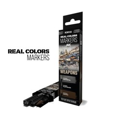 AK Interactive Real Colors Markers Weapons – Set 3 Real Colors Markers