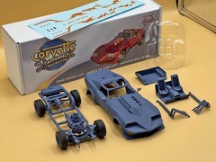 1:25 Corvette Summer Resin Model Kit With Decals, Rubber Tires and Clear Parts