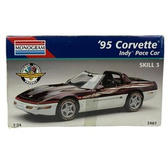 VTG MONOGRAM ’95 Corvette Indy Pace Car Model Kit 1:24 Scale Skill 3 Parts Only