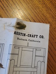 Vintage Austin-Craft Co US Army 1½ Ton Truck INSTRUCTION SHEET ONLY