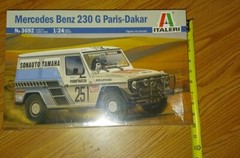 MERCEDES-BENZ 230 G PARIS-DAKAR MODEL KIT ORIGINAL FACTORY SEALED 1:24 ITALERI