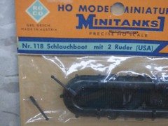 Roco Minitanks (NEW) 1/87 WWII US Rubber Assault Craft W/2 Paddles Lot #6173K