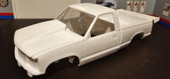 Resin Cowl Hood & Rear Spoiler Combo for ’92, ’96 & 454 SS Chevy P/U AMT 1/25.