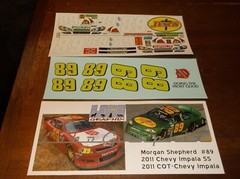 Morgan Shepherd #89 2011 SALVATION ARMY/RWJ Chevy 1/24th scale decal LoboGraphix