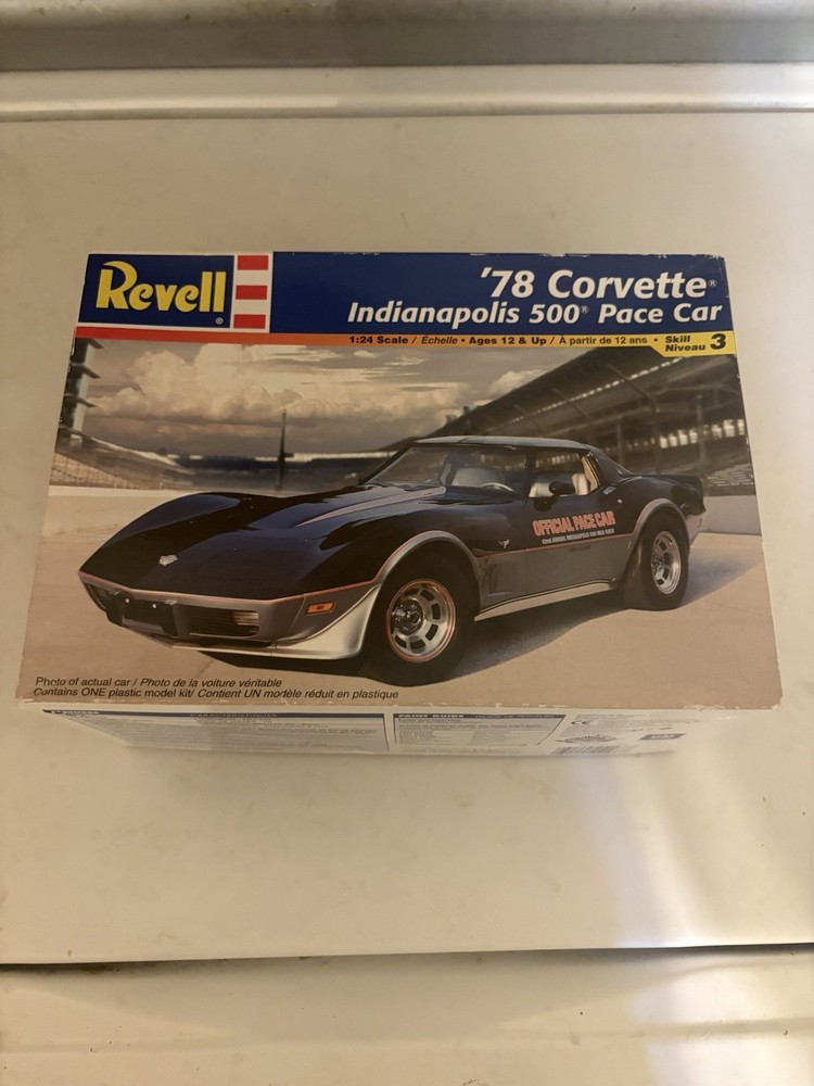 Revell 78 Corvette Indianapolis 500 Pace Car. Pre-owned Sealed Bags.