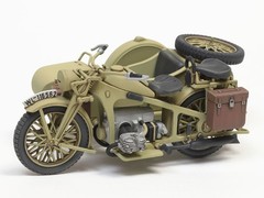 Tamiya TA35384 1/35 Military Miniature Series GERMAN KS600 MOTORCYCLE & SIDECAR