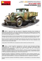 Miniart 35124 – 1/35 Military Car Gaz-AA Cargo Truck USSR Plastic Model Kit