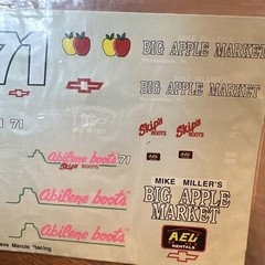 Blue Ridge Decals 1004 1/25 Scale #71 Big Apple Market/Abilene Boots NASCAR