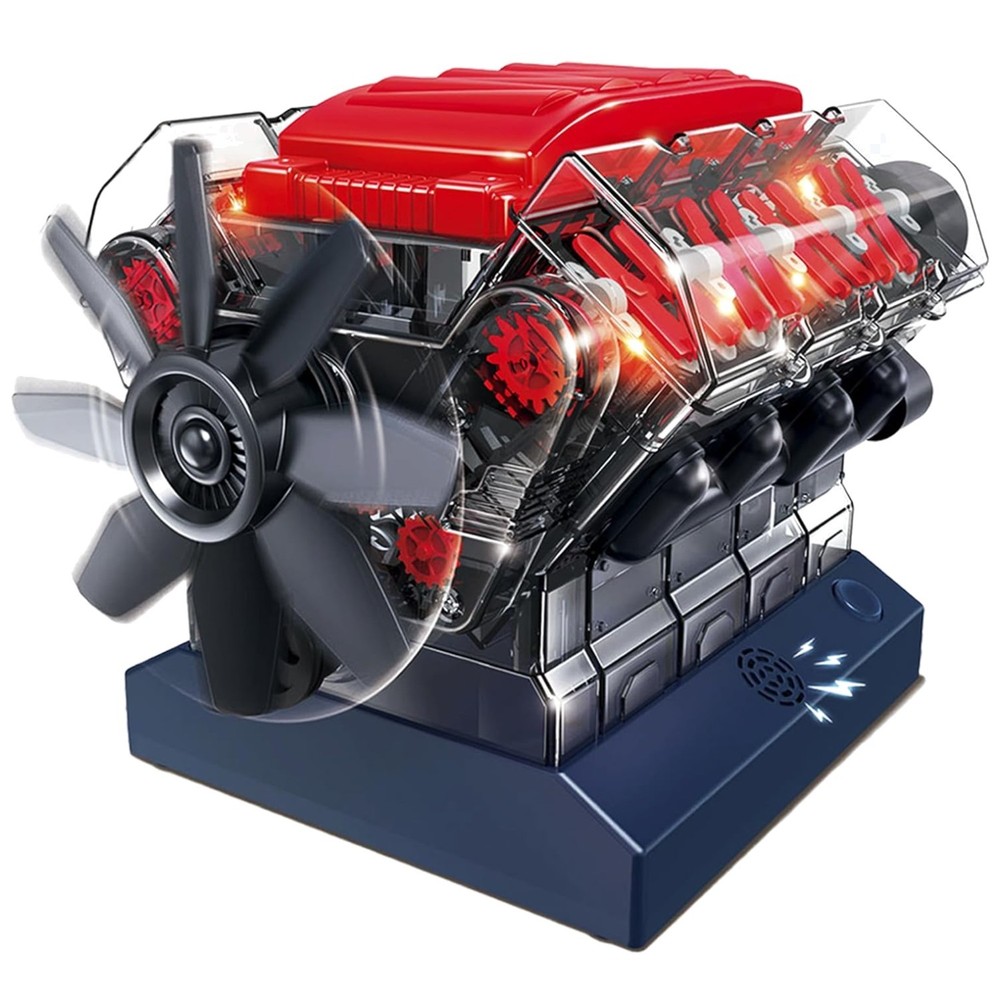 Mini V8 Engine Kit for Adults & Kids – STEM Model That Runs