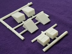 Diamond REO Truck Tractor BATTERY BOXES & BATTERIES for 1:25 AMT Model Kit COVER