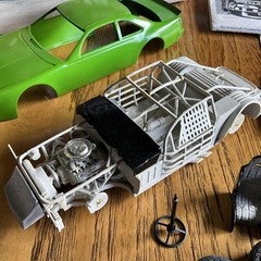 Built Model Car, 1992 Amt Stock Car STARTED, INCOMPLETE, MODIFIED
