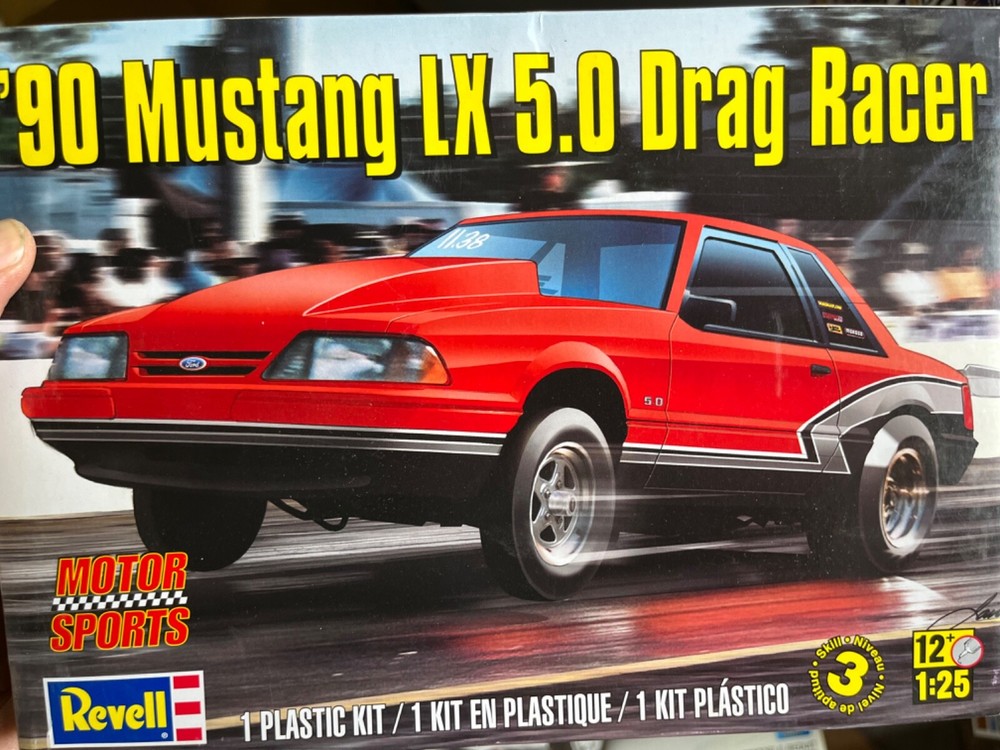 Revell 85-4195 1990 Ford Mustang LX 5.0 Drag Racer KIT 1/25 McM niob