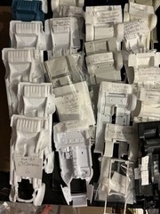 INTERIOR TUBS, (69) CHASSIS (52) Lot Sale All Identified But 6 Model Car Parts
