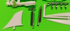 AMT 59 1959 Chrysler Imperial 1/25 HUGE Custom Show Car Parts Lot Fins