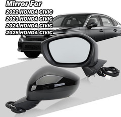 Left Driver Side Mirror Compatible with 2022 2023 2024 2025 Honda Civic Sedan/Ha