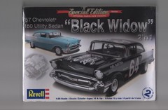 REVELL SPECIAL EDITION ’57 CHEVY BLACK WIDOW MODEL KIT FACTORY SEALED-FREE SHIP