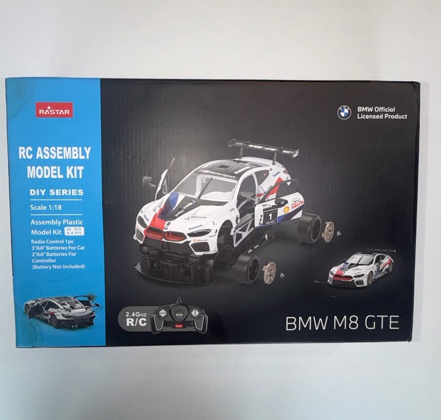 BMW M8 GTE RC Car Assembly Kit 1:18 RASTAR 2.4GHz DIY Model Remote Control