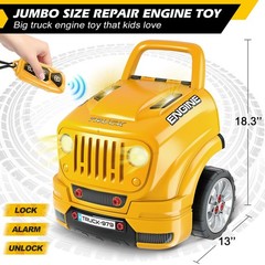 Jumlys Toys for 3, 4, 5, 6, 7, 8 Years Old 16 x 14.5 x 18.25 inches, Yellow