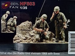 Hobby Fan 1/35 HF-503 US 101st Abn Div Radio Unit (Vietnam War) – 2 Figs w/Base