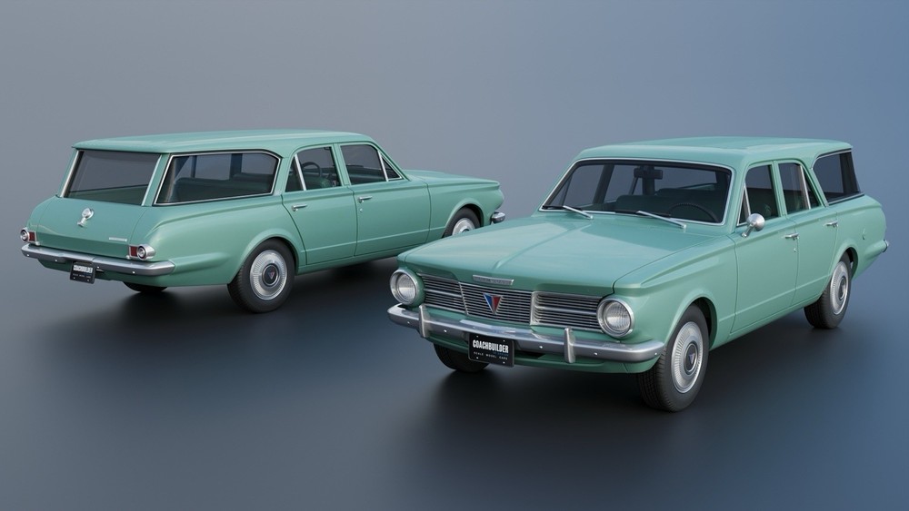 3d Printed 1/25 1965 Plymouth Valiant Station Wagon Model Kit