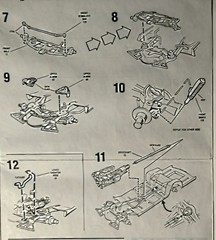 59 CADILLAC ELDORADO CONV FRONT SUSPENSION -MONO 2957 – MODEL CAR KIT PARTS LOT