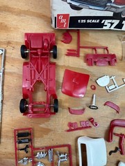 1979 Vintage AMT ’57 T-BIRD From Tv Series VEGAS #3105 1:25 Partially Built
