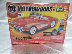 Revell Motorworks ’57 Corvette Model Kit #85-1254 unopened dented Box