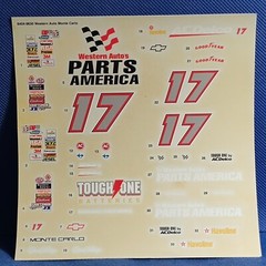 NASCAR 🌟 Decals Western Auto Chevy 1:25 Scale 1000s Model Car Parts 4 Sale AMT
